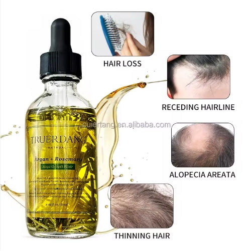 Organic Natural Elixir Herbal Scalp Care Hair Loss Regrowth Treatment Hair Growth Oil