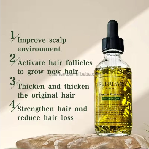 Organic Natural Elixir Herbal Scalp Care Hair Loss Regrowth Treatment Hair Growth Oil